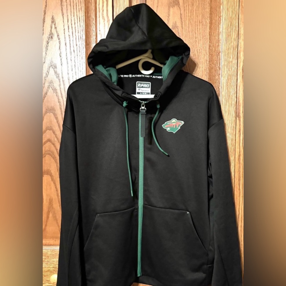 Fanatics MN Wild Women’s Authentic Pro Full-Zip Hoodie